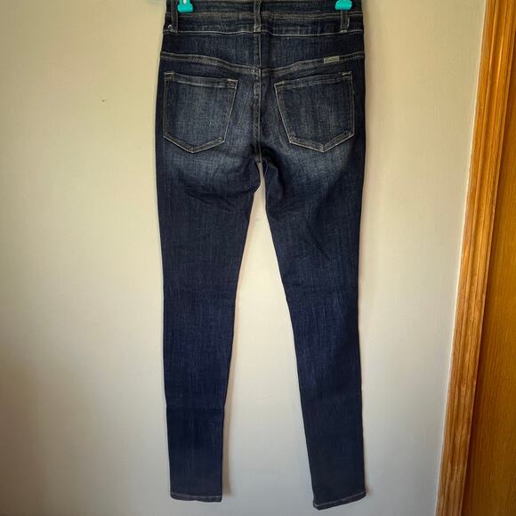 Kancan Dark Wash Distressed Jean Jegging Size 26 - Picture 2 of 12